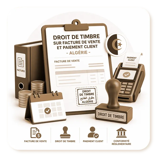 Droit De Timbre Sur Facture de Vente et Paiement client - Algérie (CLS) (15.0, Communautaire)
