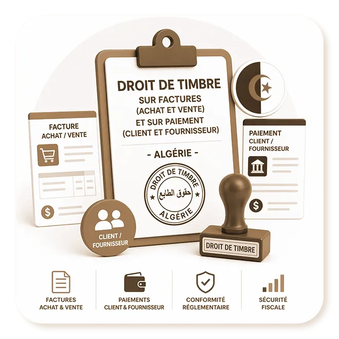 Droit De Timbre Sur Factures d'achat et Paiements fournisseurs - Algérie (CLS)