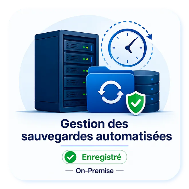 Service Sauvegardes Automatisées Enregistré On-Premise