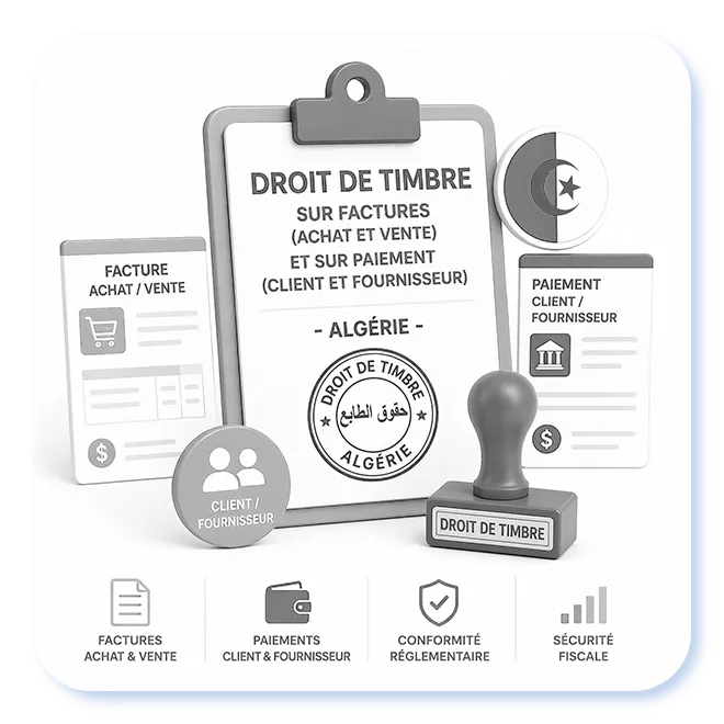 Droit De Timbre Sur Factures d'achat et Paiements fournisseurs - Algérie